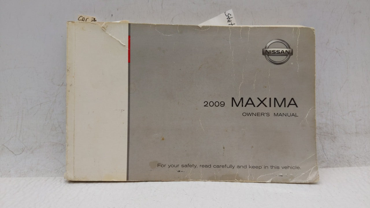 2009 Nissan Maxima Owners Manual Book Guide OEM Used Auto Parts - Oemusedautoparts1.com