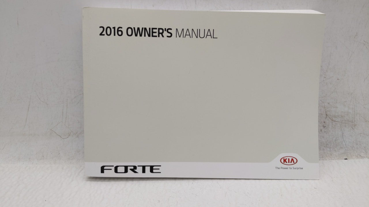 2016 Kia Forte Owners Manual Book Guide OEM Used Auto Parts - Oemusedautoparts1.com