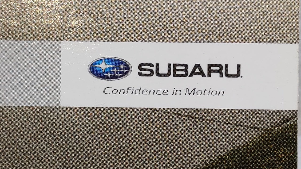2014 Subaru Impreza Owners Manual Book Guide OEM Used Auto Parts - Oemusedautoparts1.com