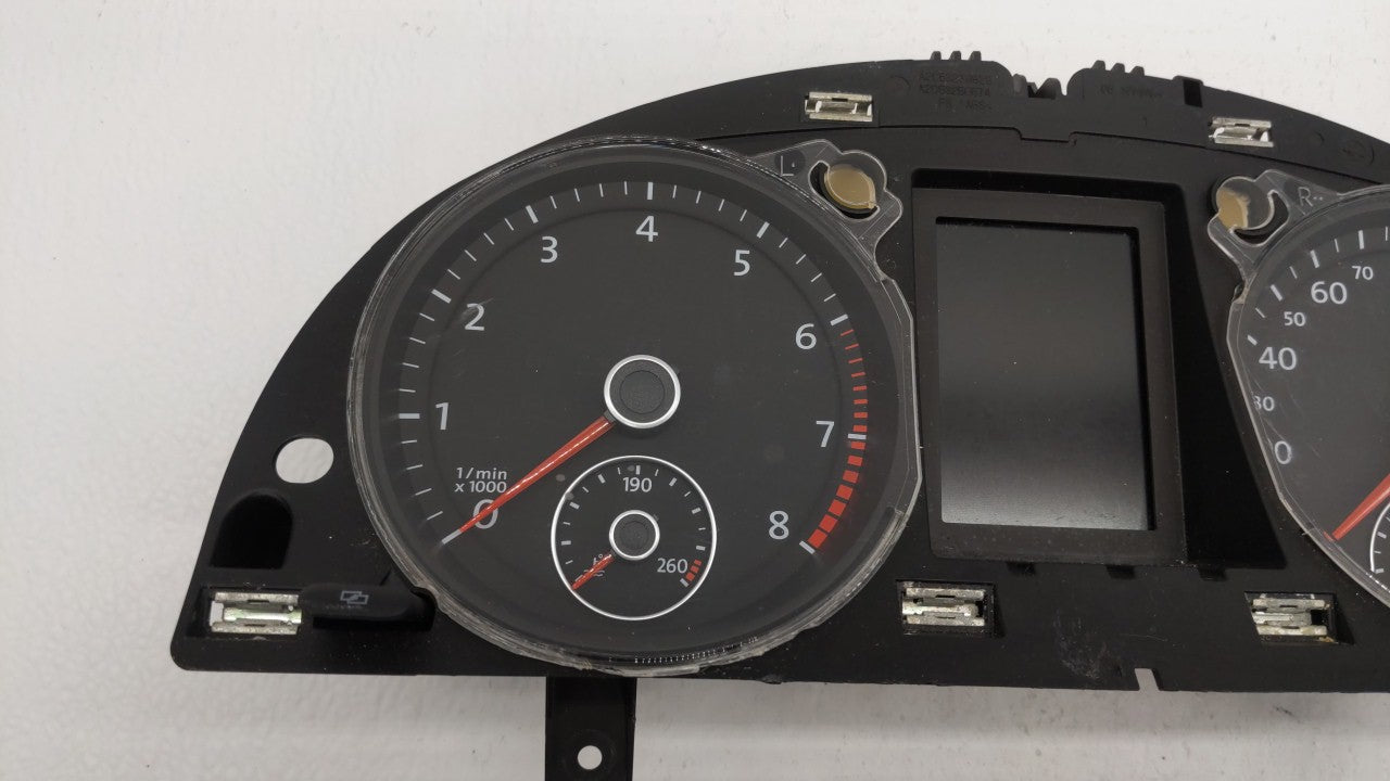 2010-2011 Volkswagen Cc Instrument Cluster Speedometer Gauges P/N:3C8920970MX 3C8920970M Fits 2010 2011 OEM Used Auto Parts - Oemusedautoparts1.com