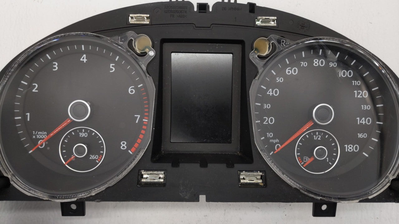 2010-2011 Volkswagen Cc Instrument Cluster Speedometer Gauges P/N:3C8920970MX 3C8920970M Fits 2010 2011 OEM Used Auto Parts - Oemusedautoparts1.com