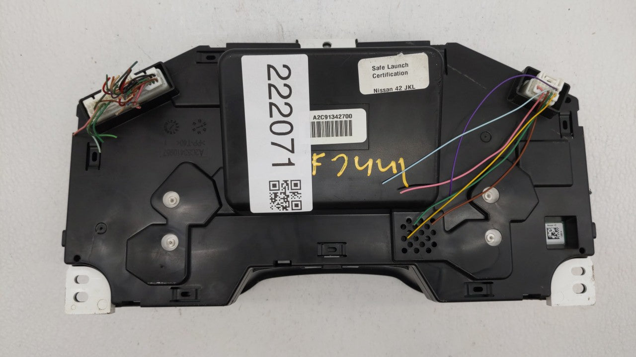 2015 Nissan Altima Instrument Cluster Speedometer Gauges P/N:24810 9HP0A B4 24810 9HP0A Fits OEM Used Auto Parts - Oemusedautoparts1.com