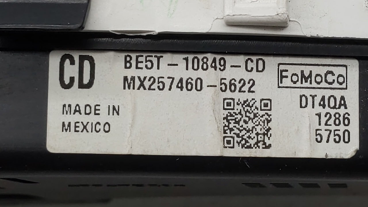 2011-2012 Ford Fusion Instrument Cluster Speedometer Gauges P/N:BE5T-10849-CD Fits 2011 2012 OEM Used Auto Parts - Oemusedautoparts1.com