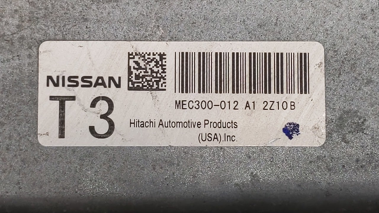 2011-2013 Nissan Altima PCM Engine Computer ECU ECM PCU OEM P/N:MEC114-100 MEC112-130 B1 Fits 2011 2012 2013 OEM Used Auto Parts - Oemusedautoparts1.com