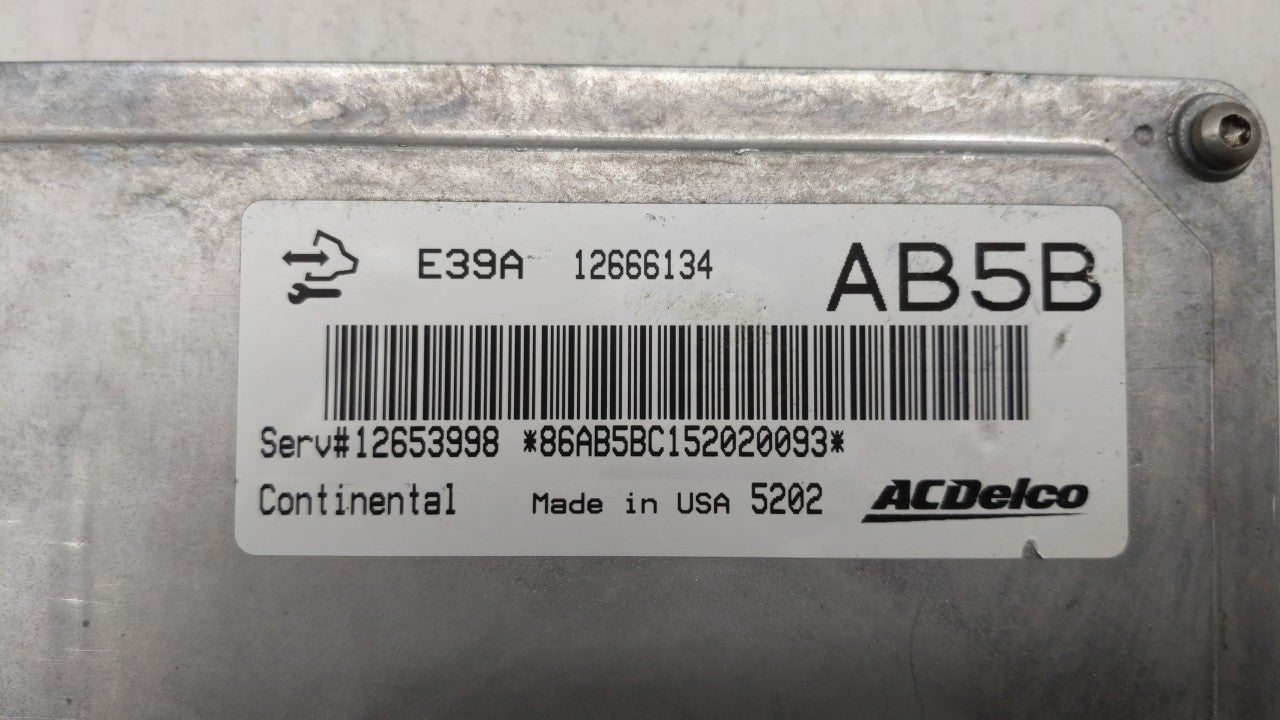 2013-2016 Chevrolet Malibu PCM Engine Computer ECU ECM PCU OEM P/N:12657781 12653998 Fits 2013 2014 2015 2016 OEM Used Auto Parts - Oemusedautoparts1.com