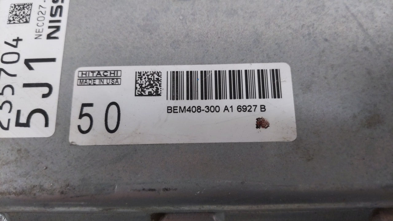 2016-2017 Nissan Altima PCM Engine Computer ECU ECM PCU OEM P/N:BEM408-300 A1 NEC022-051 Fits 2016 2017 OEM Used Auto Parts - Oemusedautoparts1.com