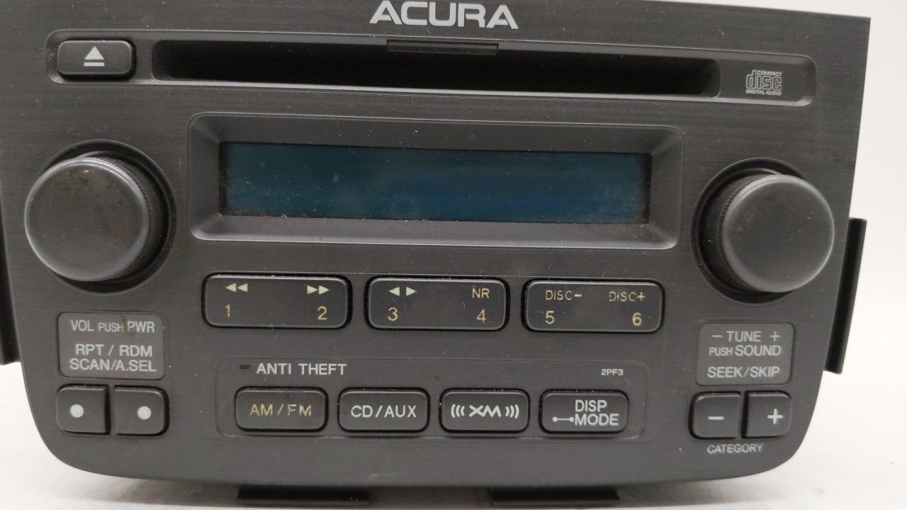 2005-2006 Acura Mdx Radio AM FM Cd Player Receiver Replacement P/N:39101-S3V-A070 39101-S3V-C120 Fits 2005 2006 OEM Used Auto Parts - Oemusedautoparts1.com