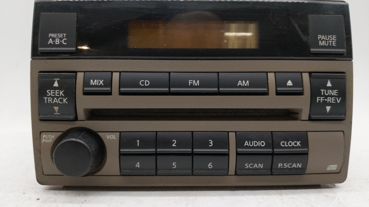2005-2006 Nissan Altima Am Fm Cd Player Radio Receiver 223581 - Oemusedautoparts1.com