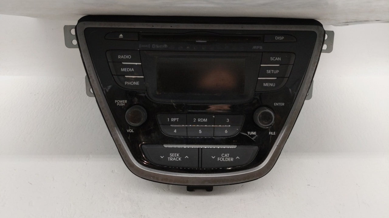 2013 Hyundai Elantra Radio AM FM Cd Player Receiver Replacement P/N:96170-3X165RA5 Fits OEM Used Auto Parts - Oemusedautoparts1.com