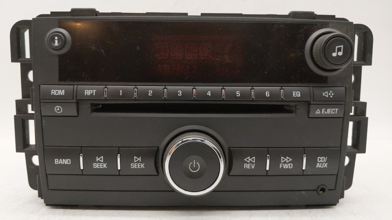 2007-2009 Suzuki Xl-7 Radio AM FM Cd Player Receiver Replacement P/N:25920407 25887904 Fits 2007 2008 2009 OEM Used Auto Parts - Oemusedautoparts1.com