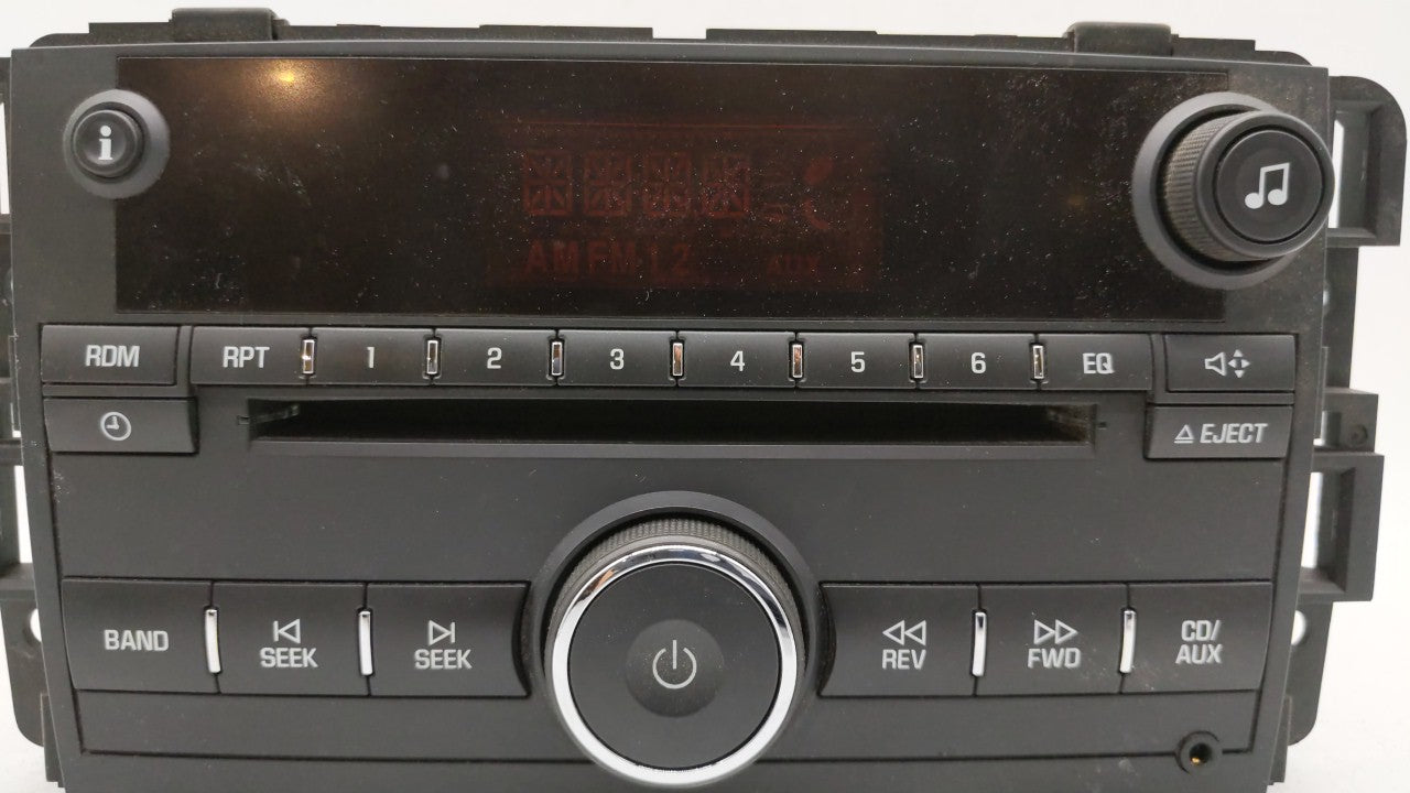 2007-2009 Suzuki Xl-7 Radio AM FM Cd Player Receiver Replacement P/N:25920407 25887904 Fits 2007 2008 2009 OEM Used Auto Parts - Oemusedautoparts1.com