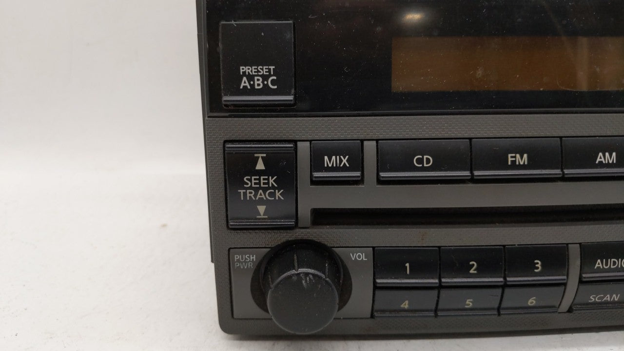 2005-2006 Nissan Altima Radio AM FM Cd Player Receiver Replacement P/N:28185 ZB00A 28185 ZB10B Fits 2005 2006 OEM Used Auto Parts - Oemusedautoparts1.com
