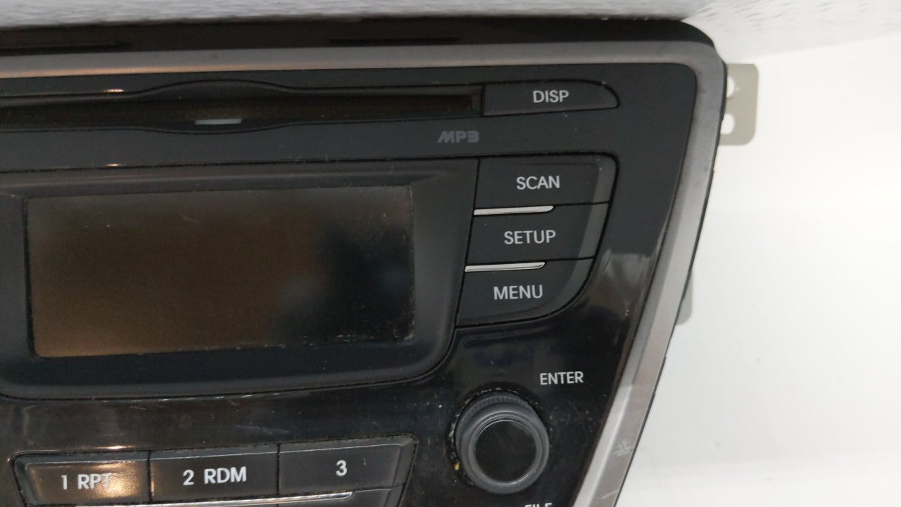 2013 Hyundai Elantra Radio AM FM Cd Player Receiver Replacement P/N:96170-3X155RA5 Fits OEM Used Auto Parts - Oemusedautoparts1.com