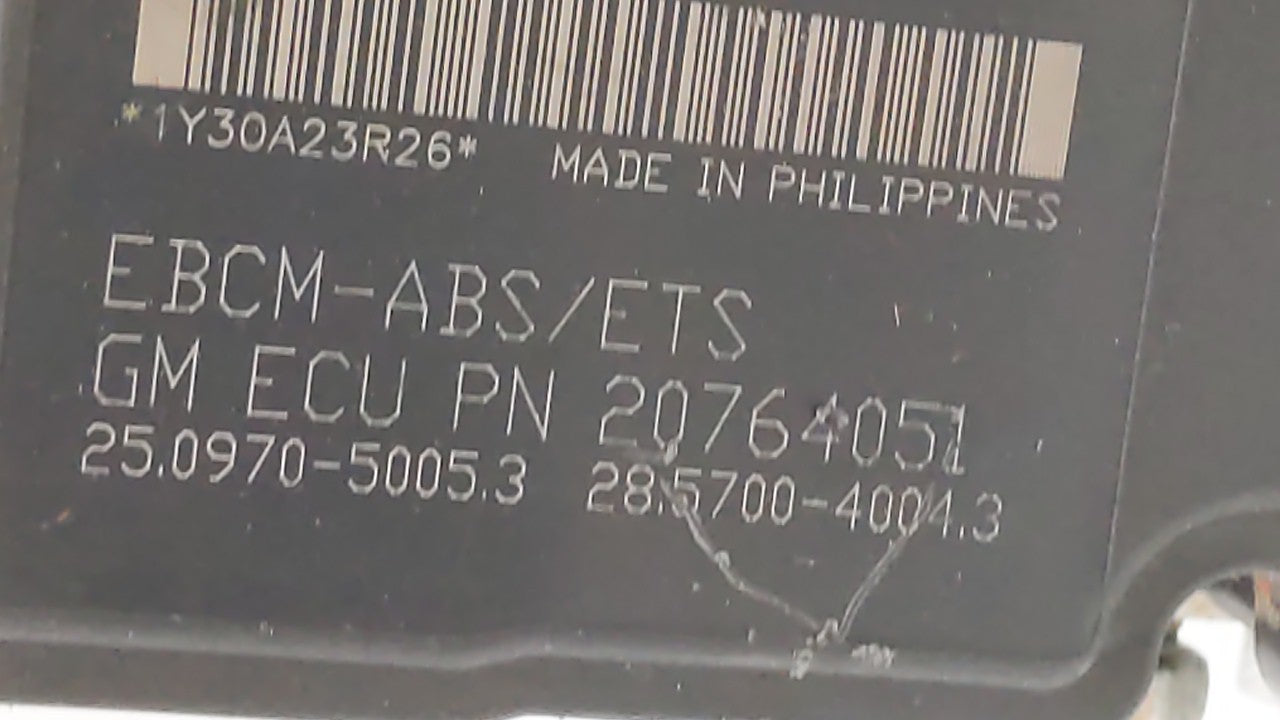 2009-2010 Chevrolet Cobalt ABS Pump Control Module Replacement P/N:20764050 20764051 Fits 2009 2010 OEM Used Auto Parts - Oemusedautoparts1.com