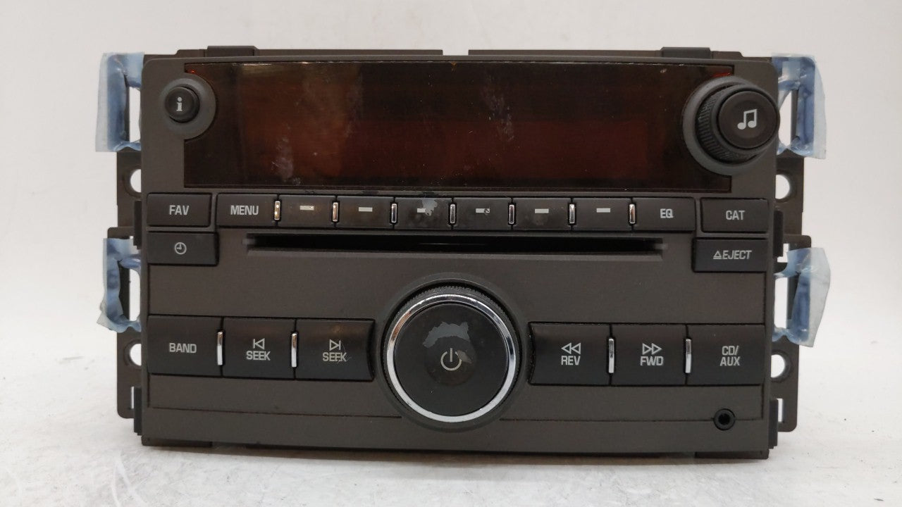 2009 Saturn Aura Radio AM FM Cd Player Receiver Replacement P/N:25833954 Fits OEM Used Auto Parts - Oemusedautoparts1.com