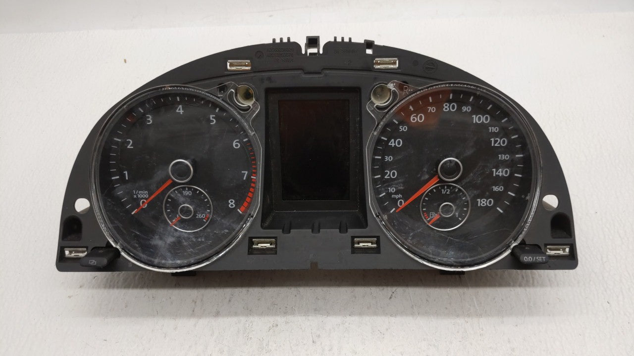 2009-2010 Volkswagen Cc Instrument Cluster Speedometer Gauges P/N:3C8 920 970T 3C8920970T Fits 2009 2010 OEM Used Auto Parts - Oemusedautoparts1.com