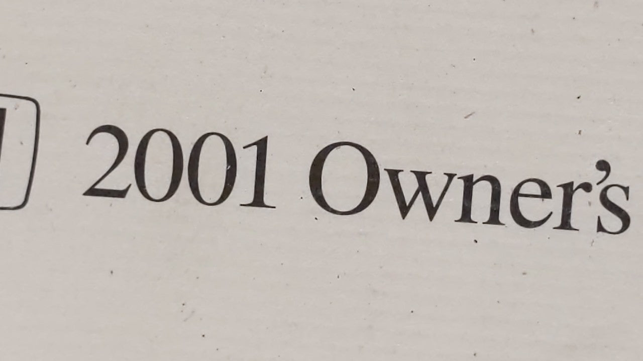 2001 Honda Accord Owners Manual Book Guide OEM Used Auto Parts - Oemusedautoparts1.com