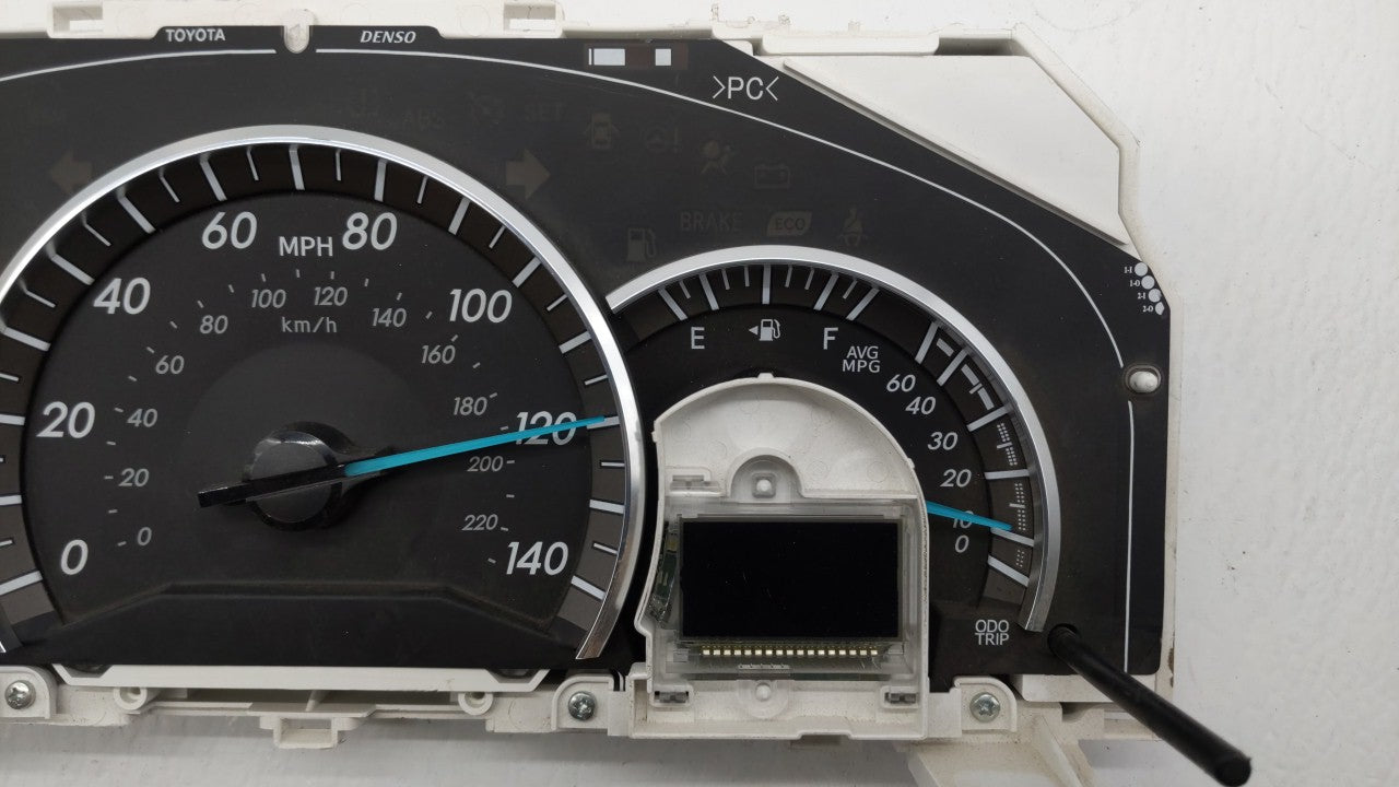 2013-2014 Toyota Camry Instrument Cluster Speedometer Gauges P/N:83800-0X640-00 Fits 2013 2014 OEM Used Auto Parts - Oemusedautoparts1.com