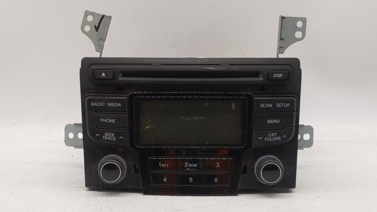 2012-2014 Hyundai Sonata Radio AM FM Cd Player Receiver Replacement P/N:96170-3Q0004X 96180-3Q700 Fits 2012 2013 2014 OEM Used Auto Parts - Oemusedautoparts1.com