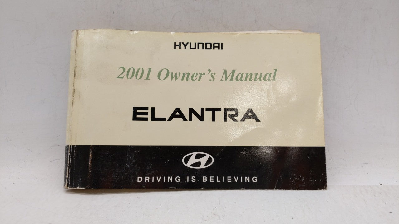 2001 Hyundai Elantra Owners Manual Book Guide OEM Used Auto Parts - Oemusedautoparts1.com