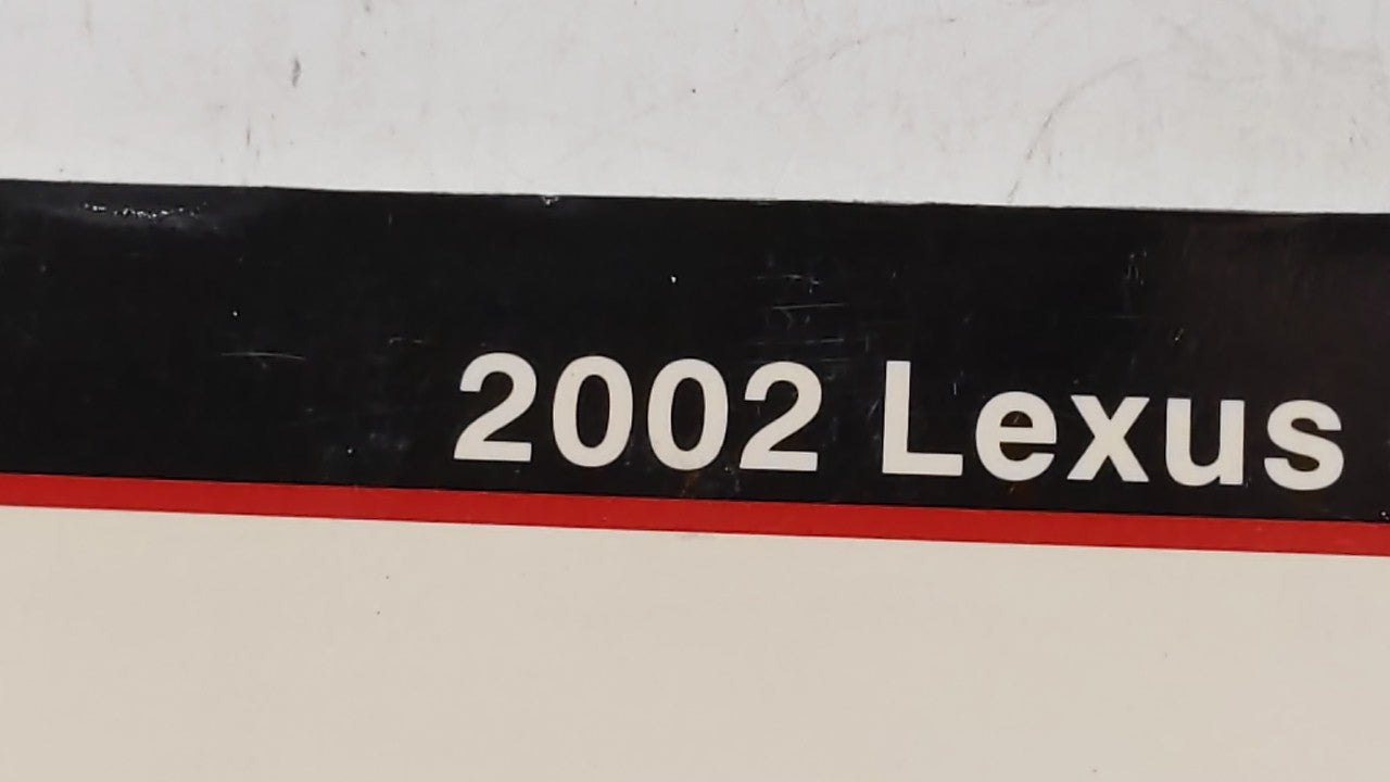 2002 Lexus Es300 Owners Manual Book Guide OEM Used Auto Parts - Oemusedautoparts1.com