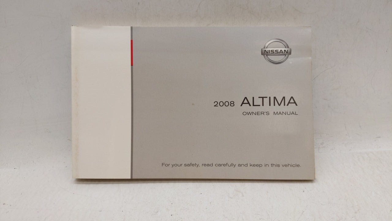 2008 Nissan Altima Owners Manual Book Guide OEM Used Auto Parts - Oemusedautoparts1.com