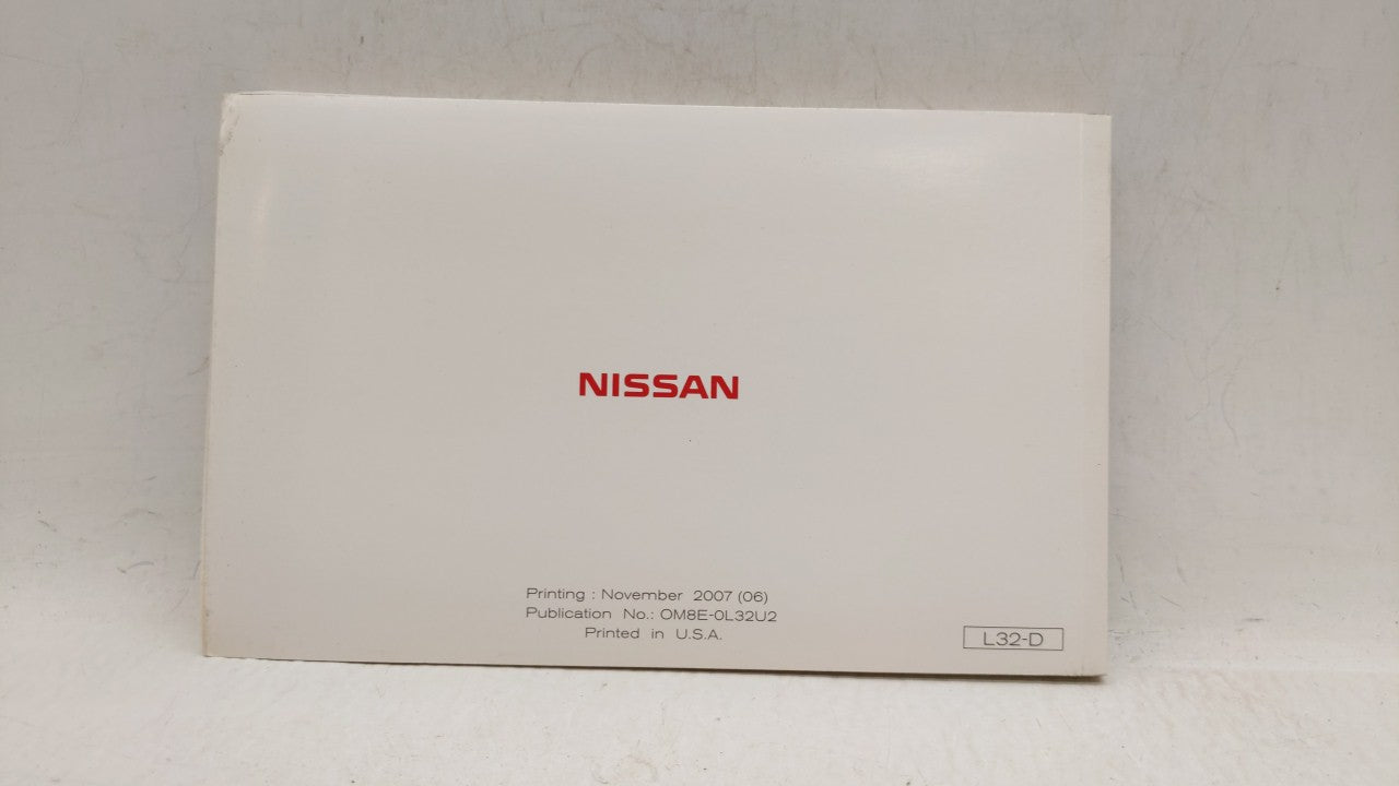 2008 Nissan Altima Owners Manual Book Guide OEM Used Auto Parts - Oemusedautoparts1.com