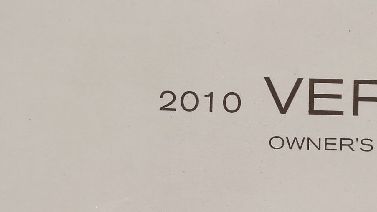 2010 Nissan Versa Owners Manual Book Guide OEM Used Auto Parts - Oemusedautoparts1.com