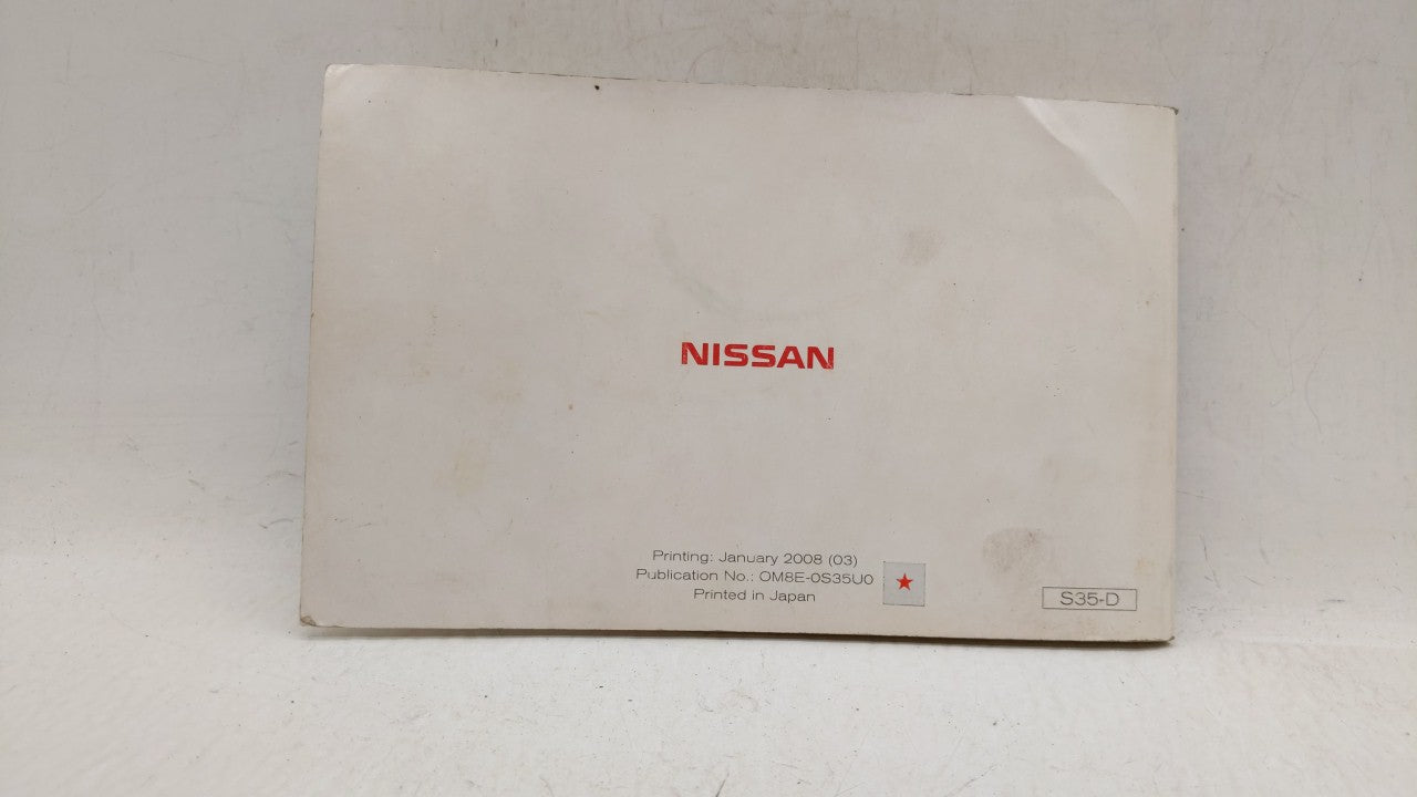 2008 Nissan Rogue Owners Manual Book Guide OEM Used Auto Parts - Oemusedautoparts1.com
