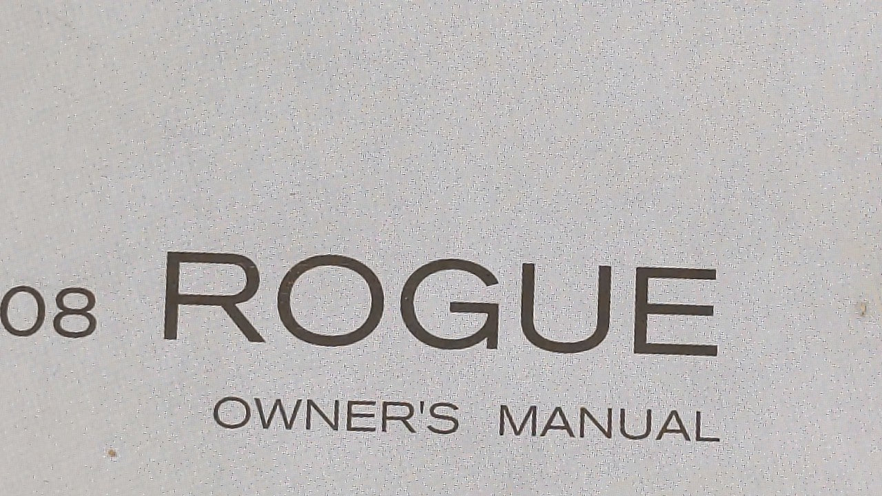 2008 Nissan Rogue Owners Manual Book Guide OEM Used Auto Parts - Oemusedautoparts1.com