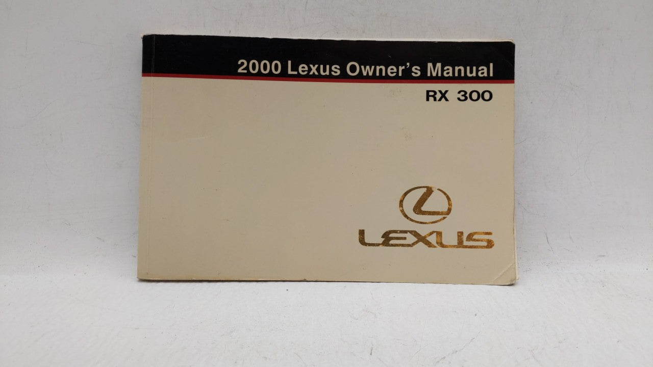 2000 Lexus Rx300 Owners Manual Book Guide OEM Used Auto Parts - Oemusedautoparts1.com