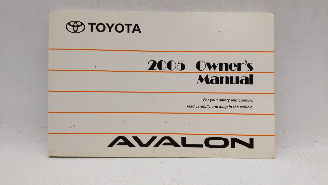 2005 Toyota Avalon Owners Manual Book Guide OEM Used Auto Parts - Oemusedautoparts1.com