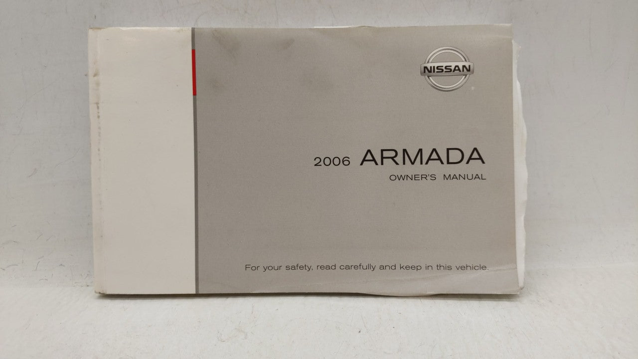 2006 Nissan Armada Owners Manual Book Guide OEM Used Auto Parts - Oemusedautoparts1.com