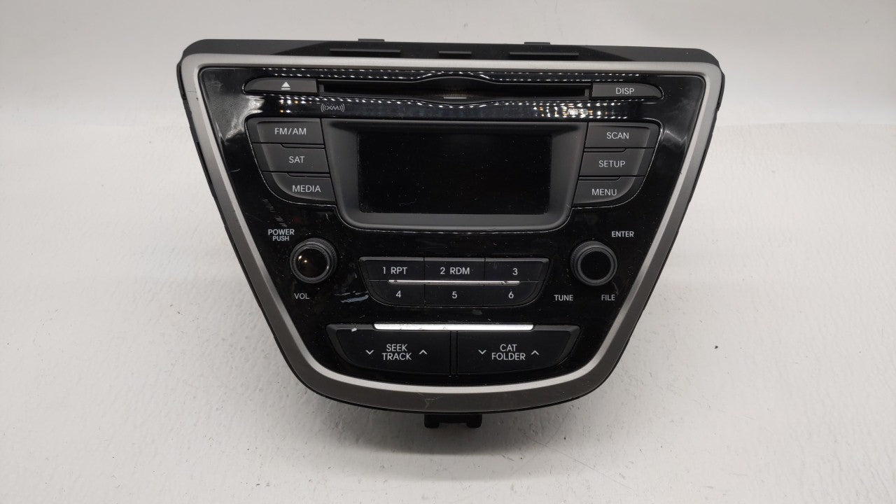 2014-2016 Hyundai Elantra Radio AM FM Cd Player Receiver Replacement P/N:961703X156GU 96170-3X156GU Fits 2014 2015 2016 OEM Used Auto Parts - Oemusedautoparts1.com