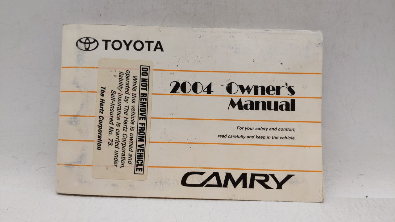 2004 Toyota Camry Owners Manual Book Guide OEM Used Auto Parts - Oemusedautoparts1.com
