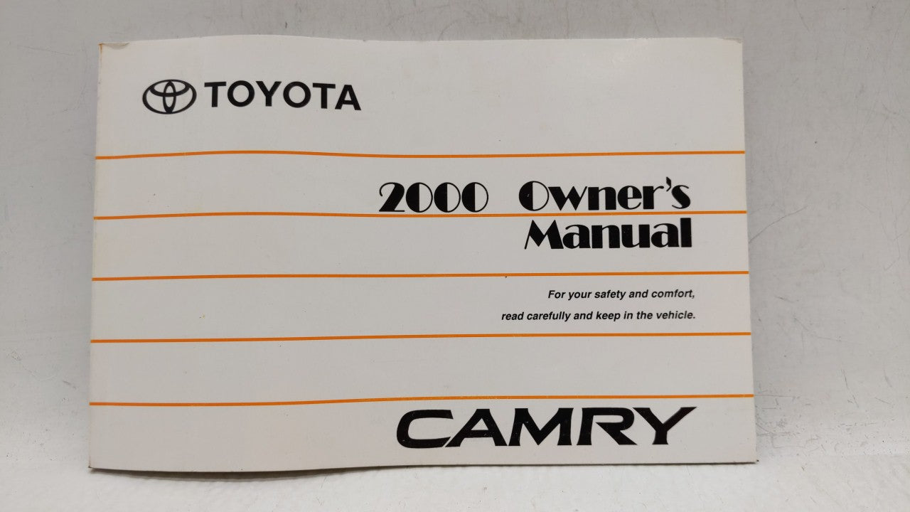 2000 Toyota Camry Owners Manual Book Guide OEM Used Auto Parts - Oemusedautoparts1.com