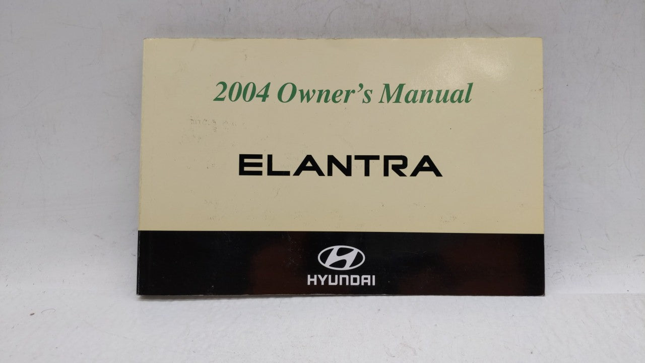 2004 Hyundai Elantra Owners Manual Book Guide OEM Used Auto Parts - Oemusedautoparts1.com