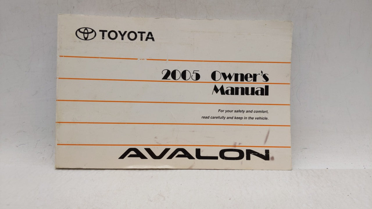 2005 Toyota Avalon Owners Manual Book Guide OEM Used Auto Parts - Oemusedautoparts1.com