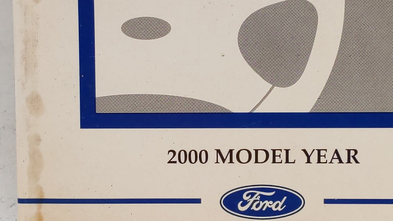 2000 Ford Taurus Owners Manual Book Guide OEM Used Auto Parts - Oemusedautoparts1.com