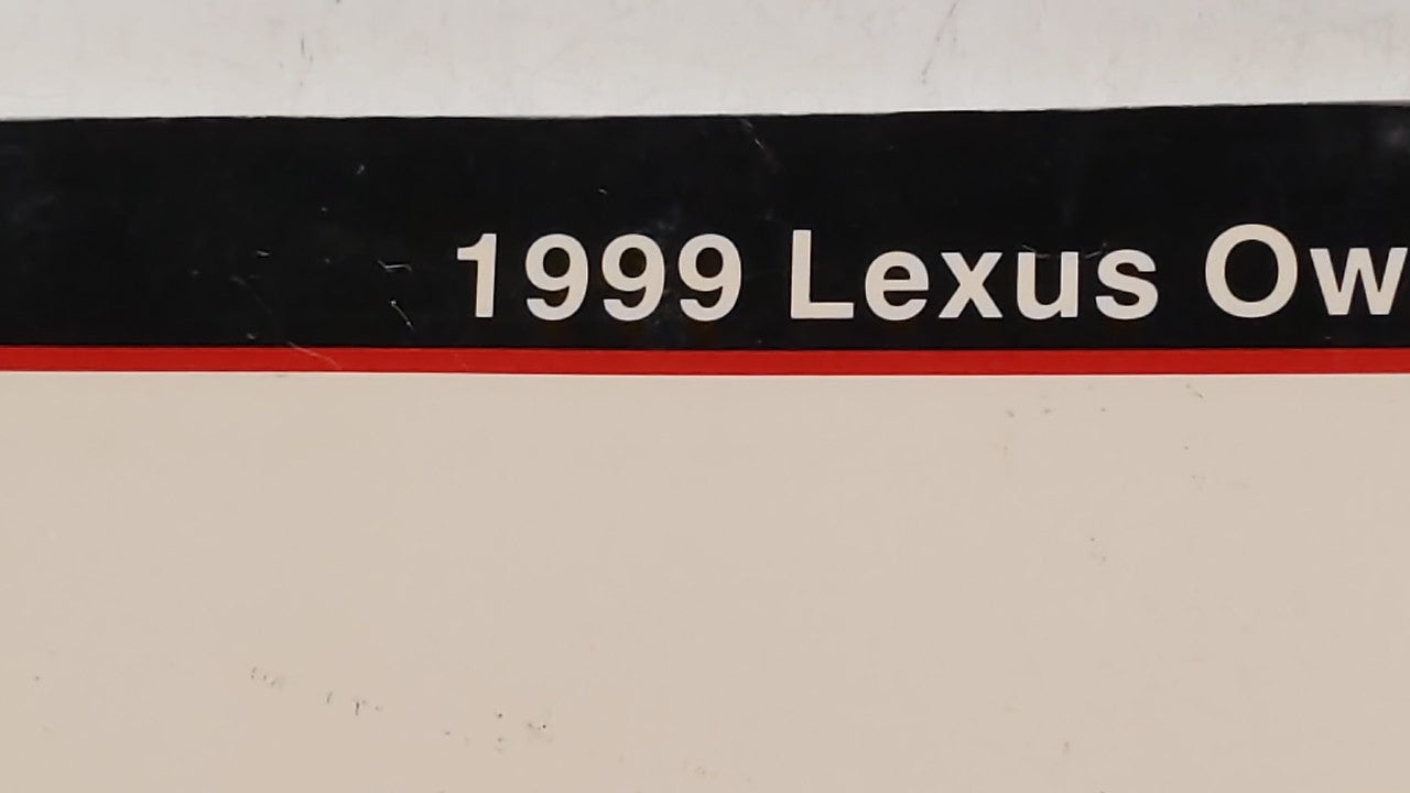 1999 Lexus Es300 Owners Manual Book Guide OEM Used Auto Parts - Oemusedautoparts1.com