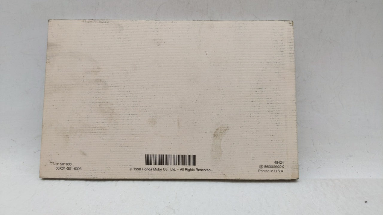 1999 Honda Civic Owners Manual Book Guide OEM Used Auto Parts - Oemusedautoparts1.com