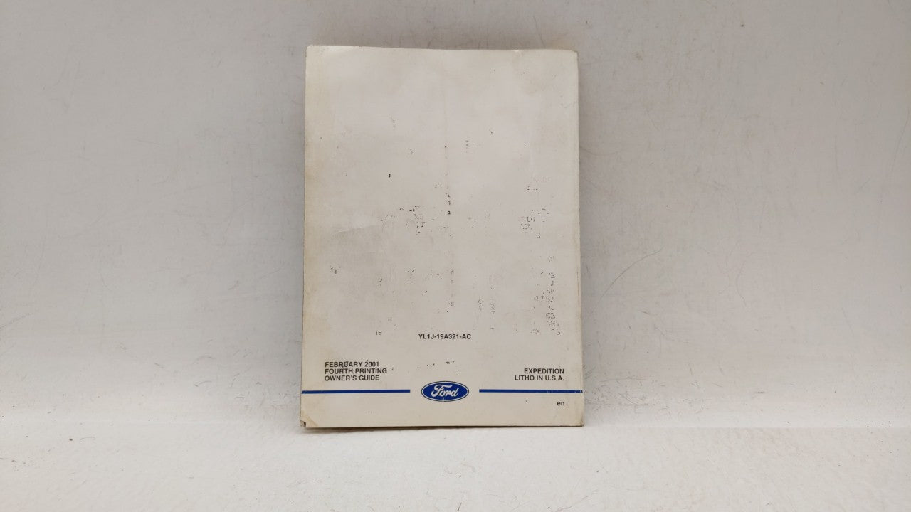 2000 Ford Expedition Owners Manual Book Guide P/N:YL1J-19A321-AC OEM Used Auto Parts - Oemusedautoparts1.com