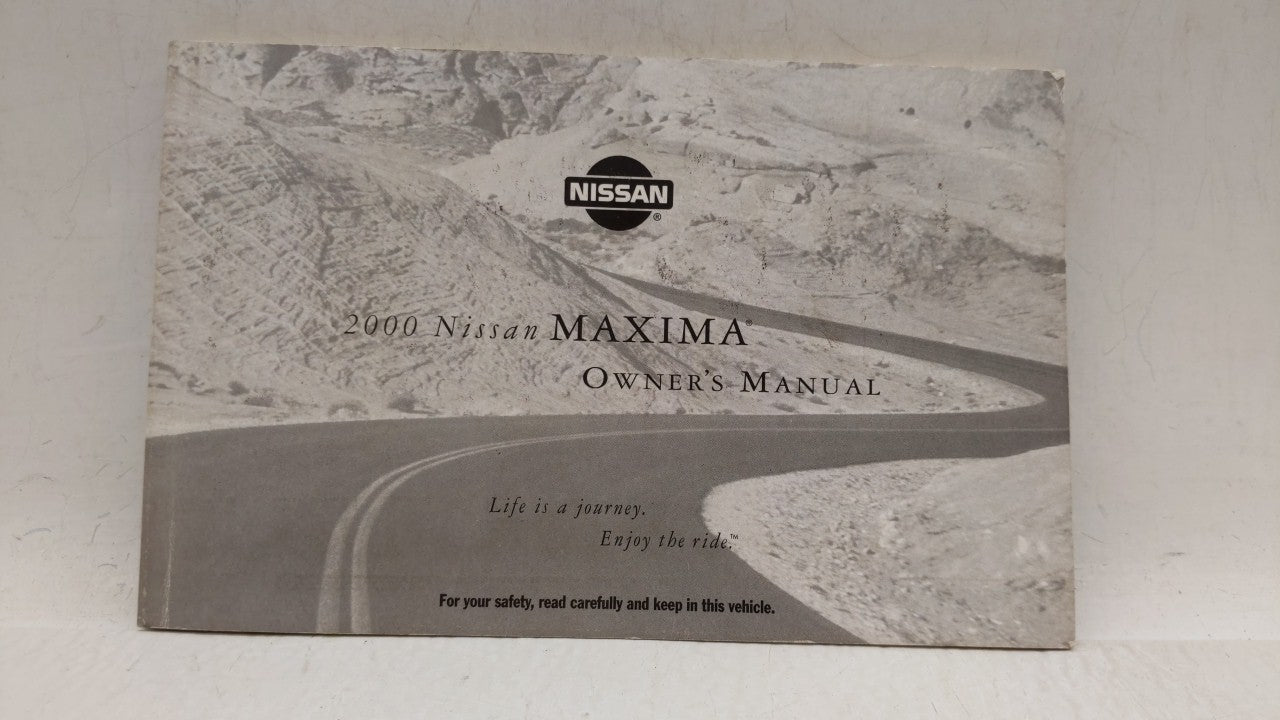 2000 Nissan Maxima Owners Manual Book Guide OEM Used Auto Parts - Oemusedautoparts1.com