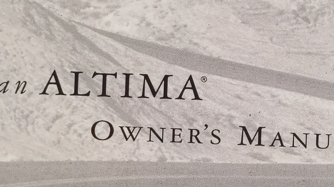 1999 Nissan Altima Owners Manual Book Guide P/N:OM9E-0L30U3 OEM Used Auto Parts - Oemusedautoparts1.com