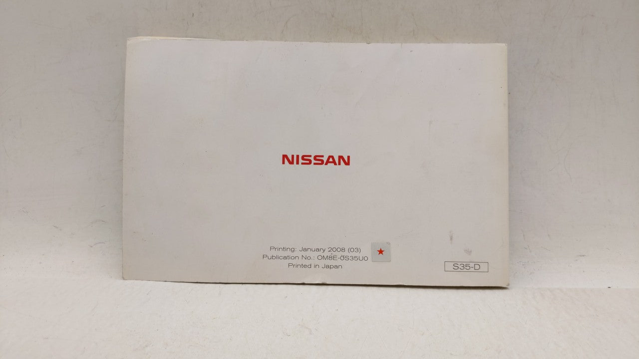 2008 Nissan Rogue Owners Manual Book Guide OEM Used Auto Parts - Oemusedautoparts1.com