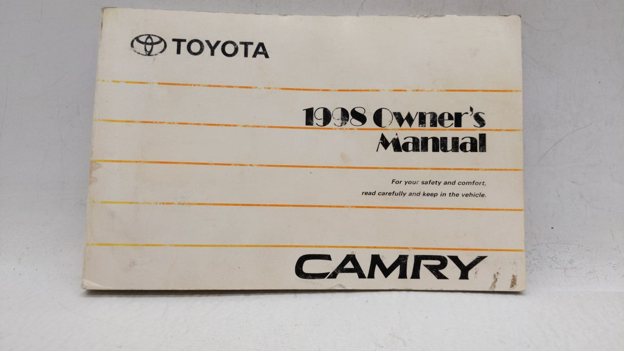 1998 Toyota Camry Owners Manual Book Guide OEM Used Auto Parts - Oemusedautoparts1.com
