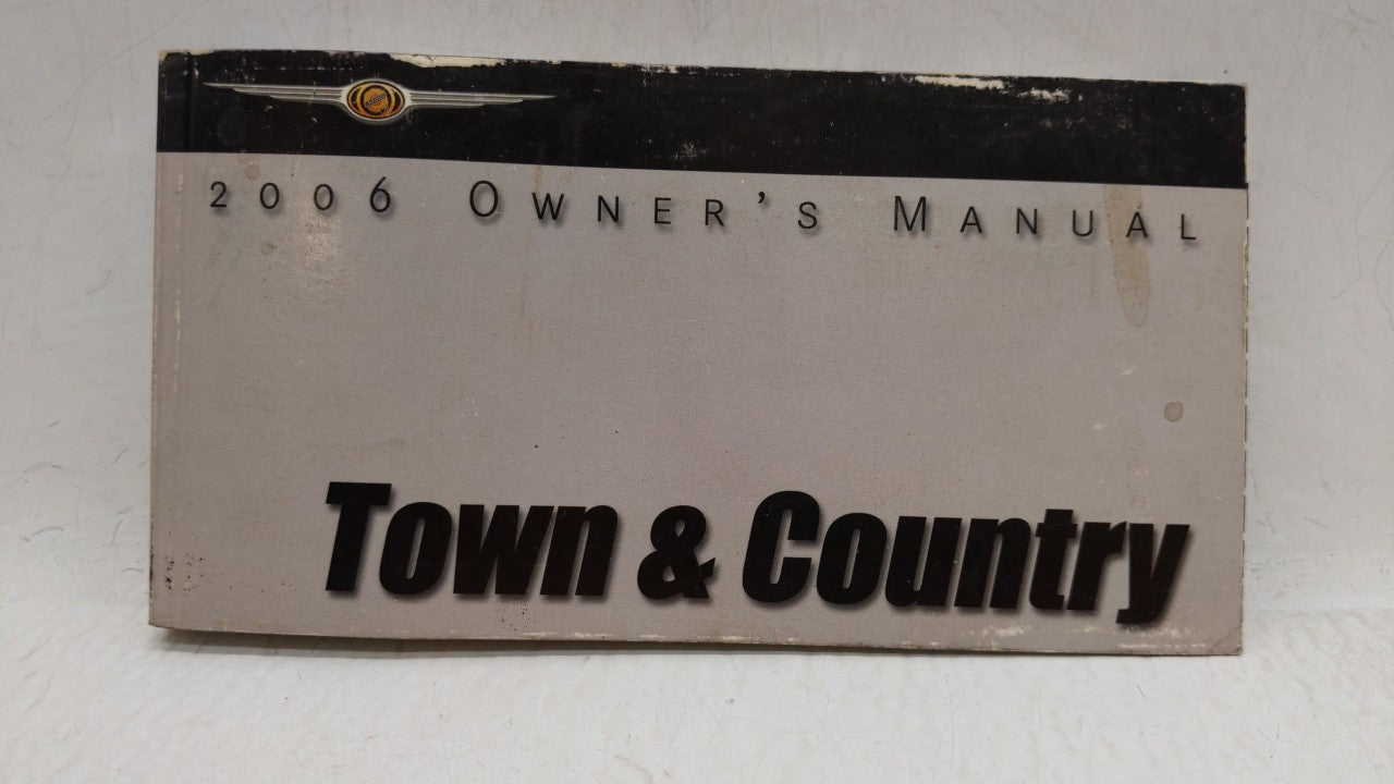 2006 Chrysler Town & Country Owners Manual Book Guide OEM Used Auto Parts - Oemusedautoparts1.com