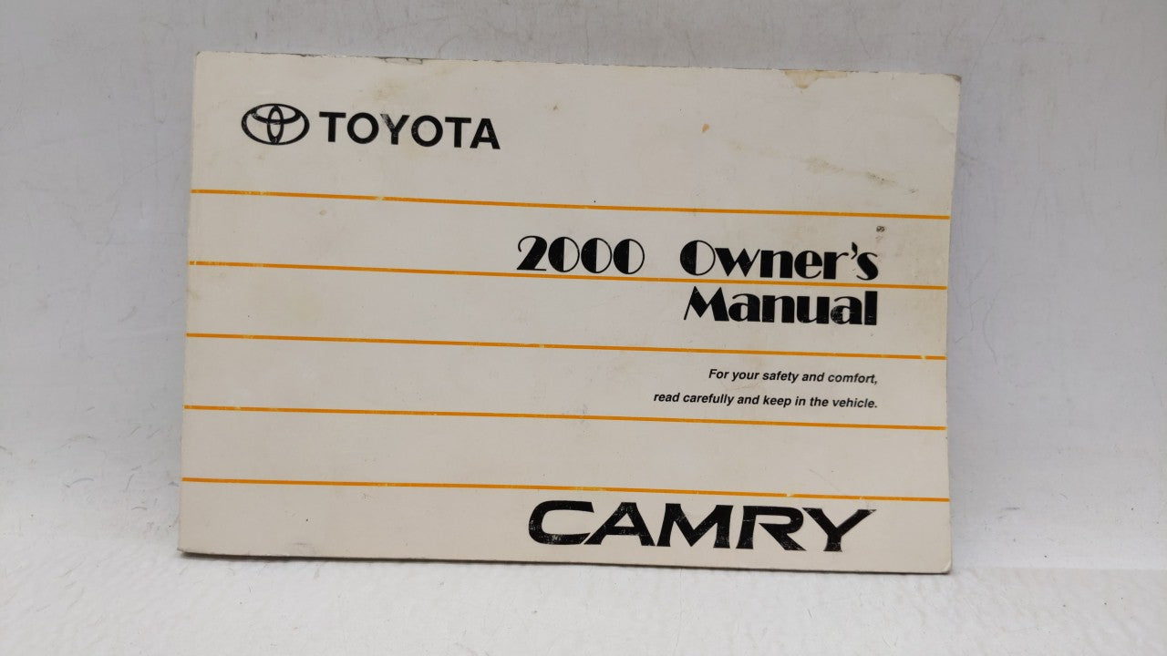 2000 Toyota Camry Owners Manual Book Guide OEM Used Auto Parts - Oemusedautoparts1.com