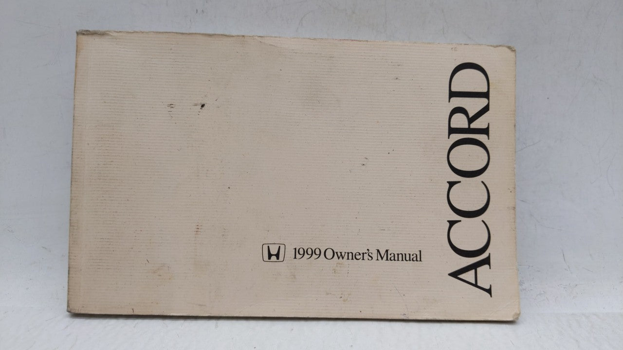 1999 Honda Accord Owners Manual Book Guide OEM Used Auto Parts - Oemusedautoparts1.com