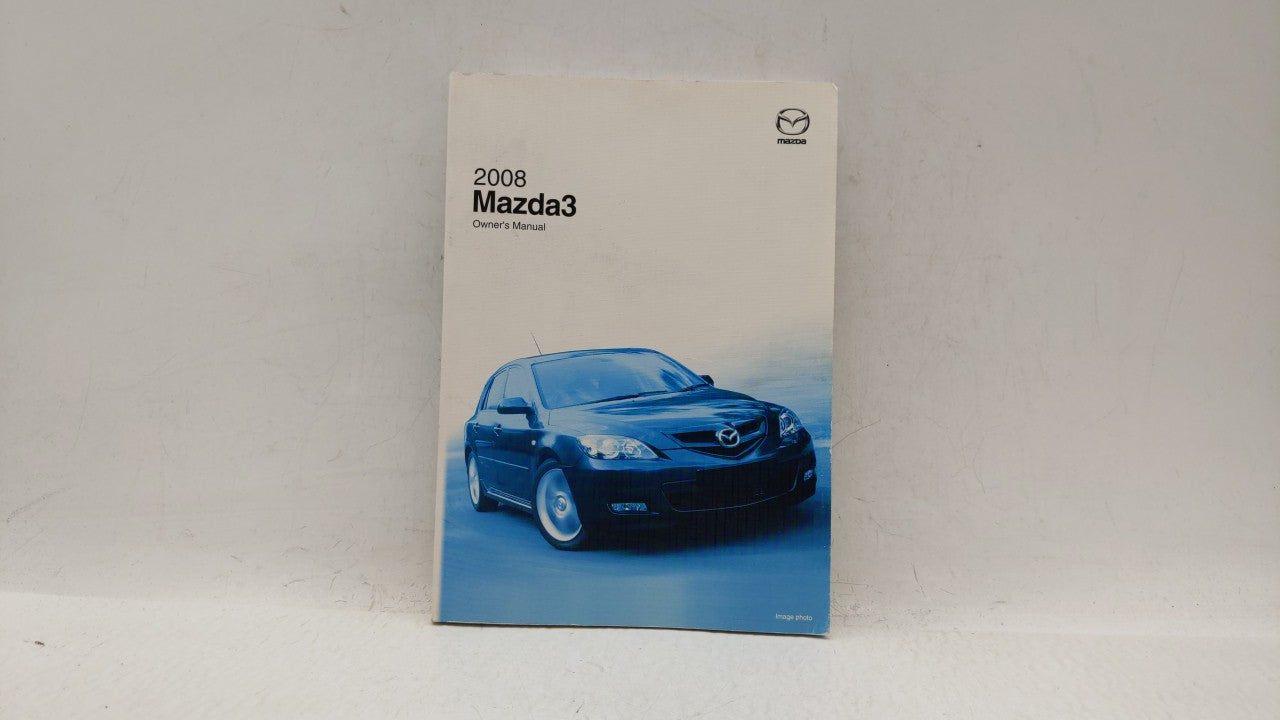 2008 Mazda 3 Owners Manual Book Guide P/N:9999-95-038C-0 OEM Used Auto Parts - Oemusedautoparts1.com